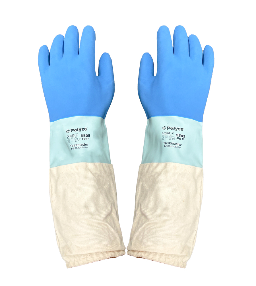 Luva apicultor de nitrilo azul image