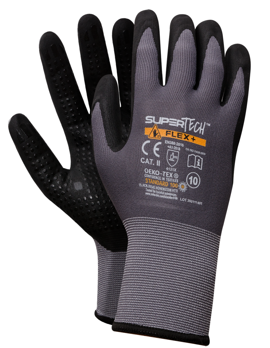 Luva Nylon Nitrilo Foam c/Pontos em PVC image