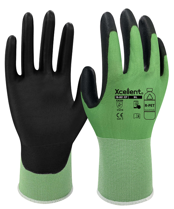 Luva ecol�gica fabricada c/garrafas de pl�stico image