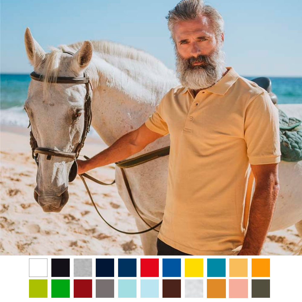 Polo Manga Curta 100% Algod�o image